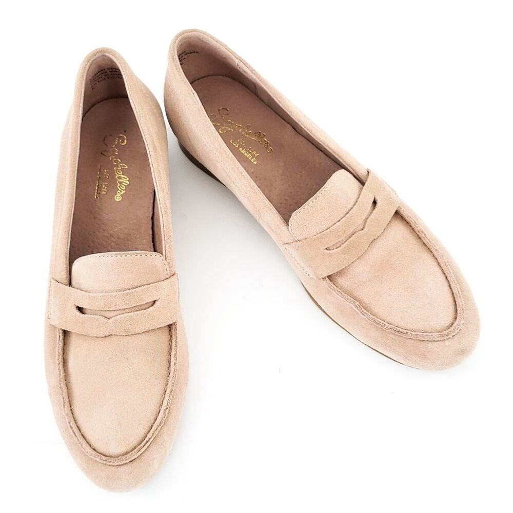 Seychelles Suede Leather Blush Pink Loafers sz 6 Spring Summer Career Casual